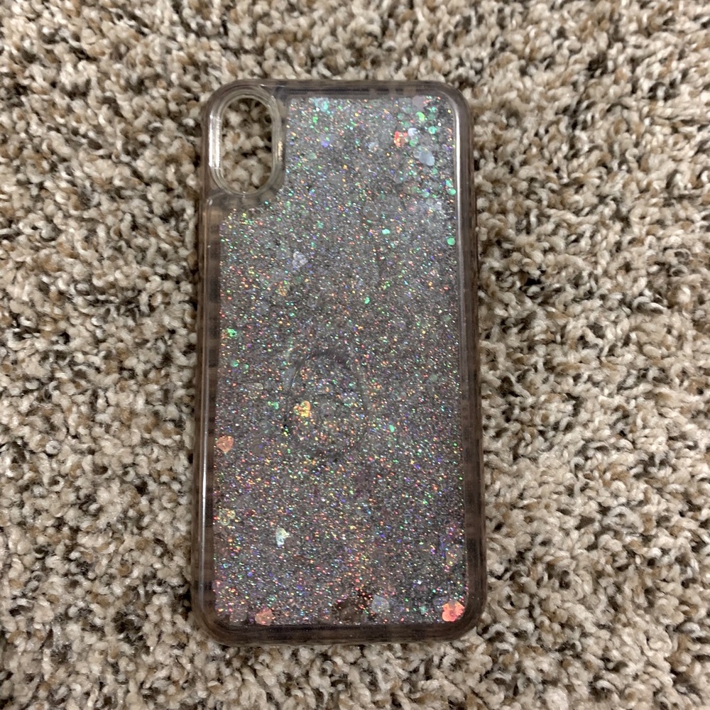 Liquid glitter iPhone XR case